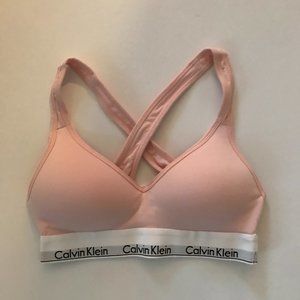 Calvin Klein Modern Cotton Lift Pink Bralette Size Small